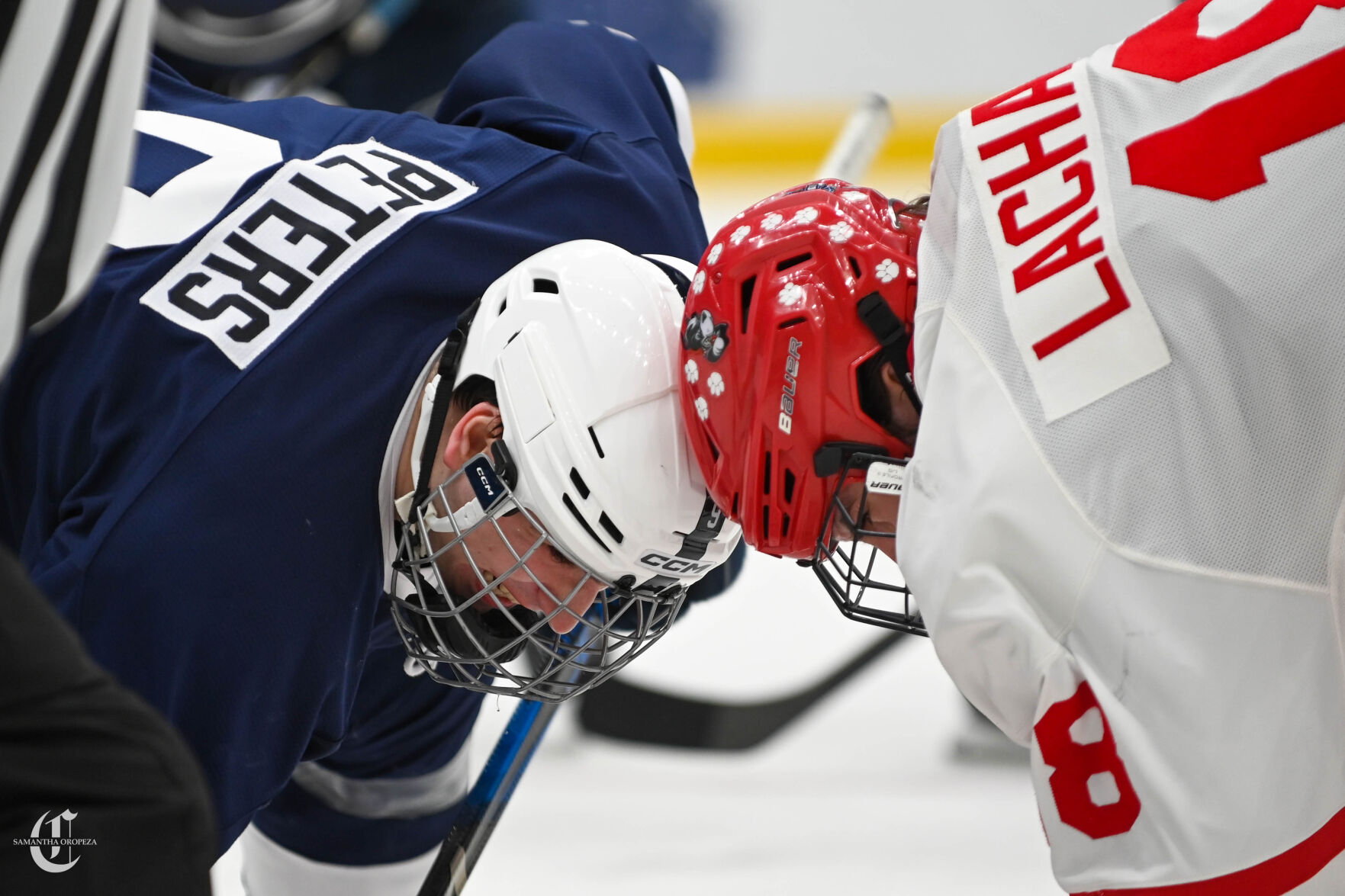 Frozen four, Peters face off